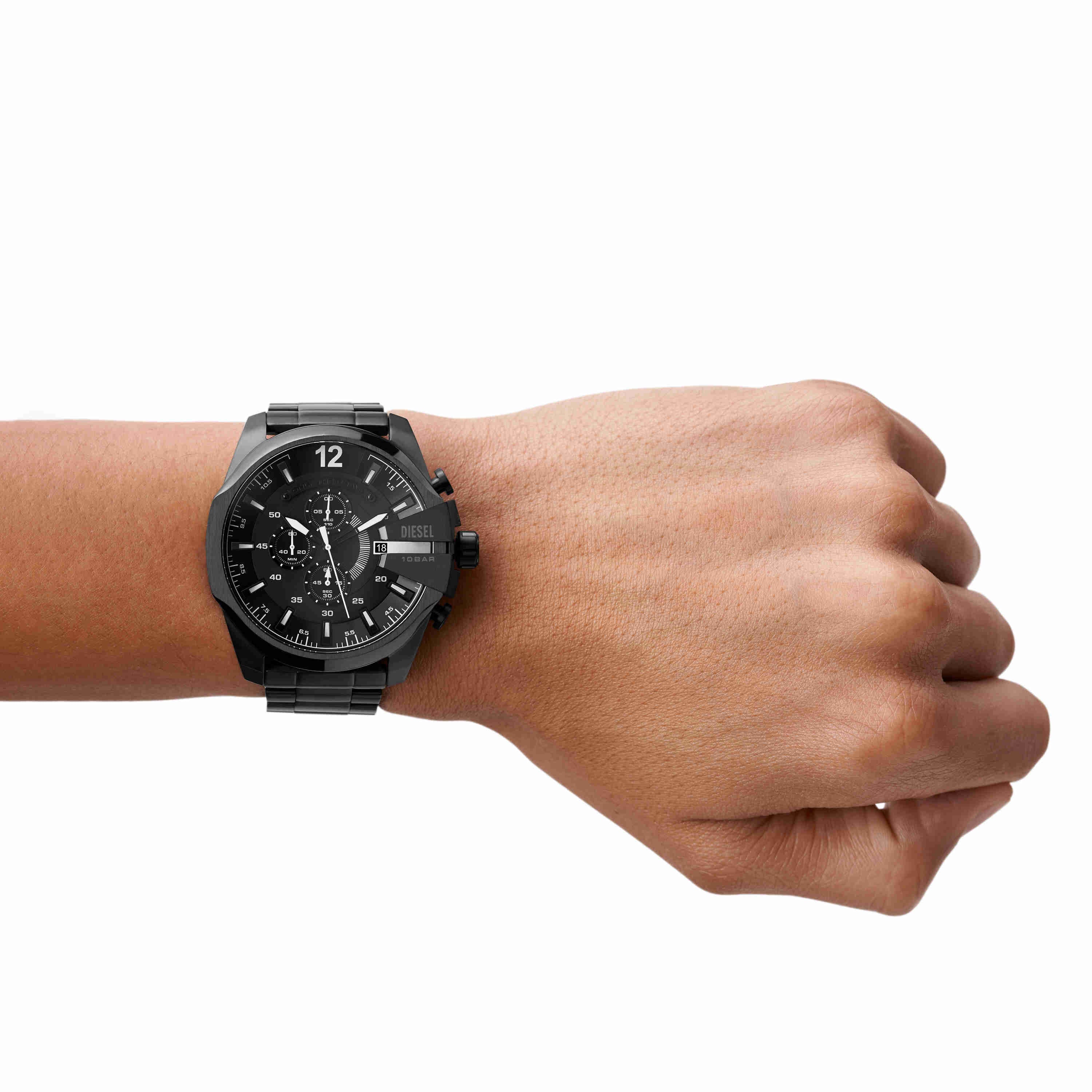 Diesel Mega Chief Chronograph Black Stainless Steel Watch DZ4283