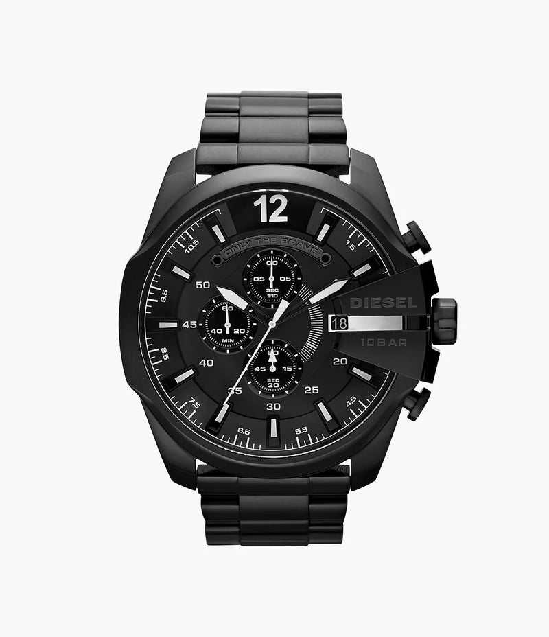 Diesel Mega Chief Chronograph Black Stainless Steel Watch DZ4283