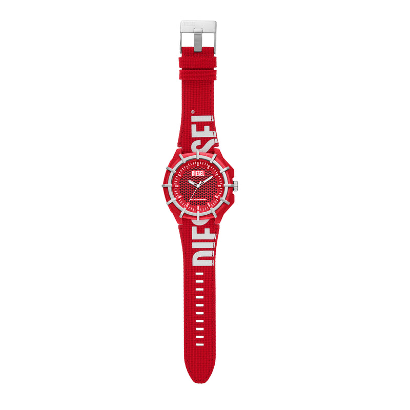 Eco-Friendly Solar-Powered Red rPET Diesel Watch - DZ4621