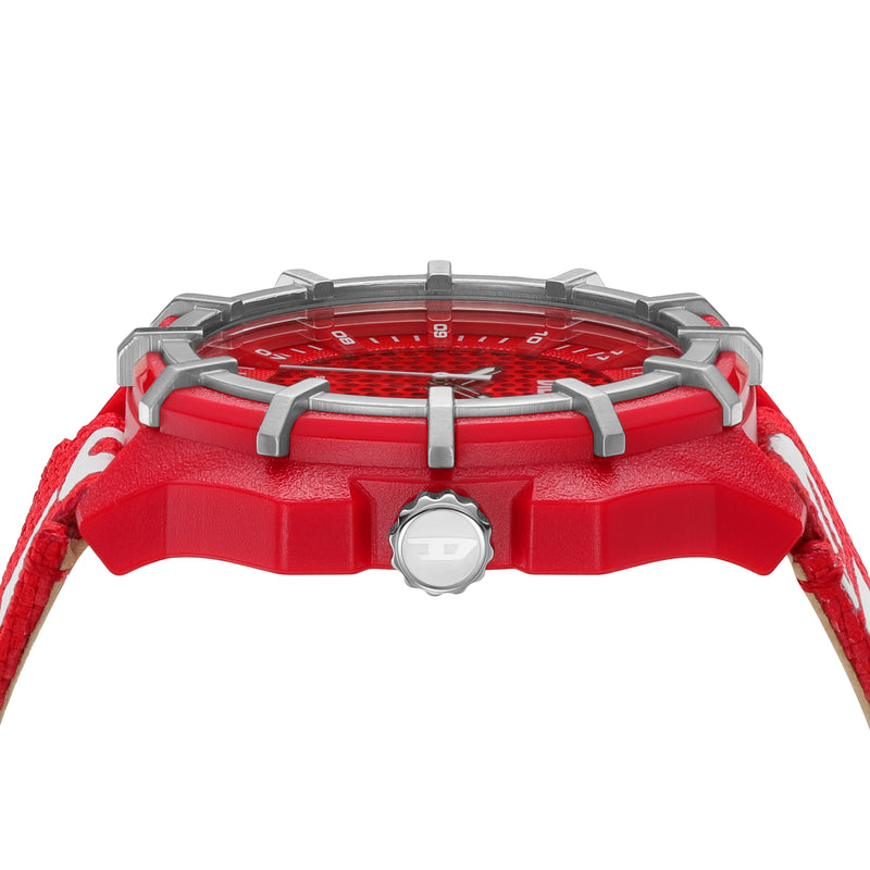 Eco-Friendly Solar-Powered Red rPET Diesel Watch - DZ4621