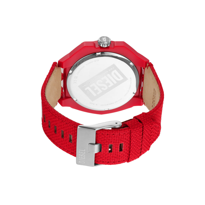 Eco-Friendly Solar-Powered Red rPET Diesel Watch - DZ4621