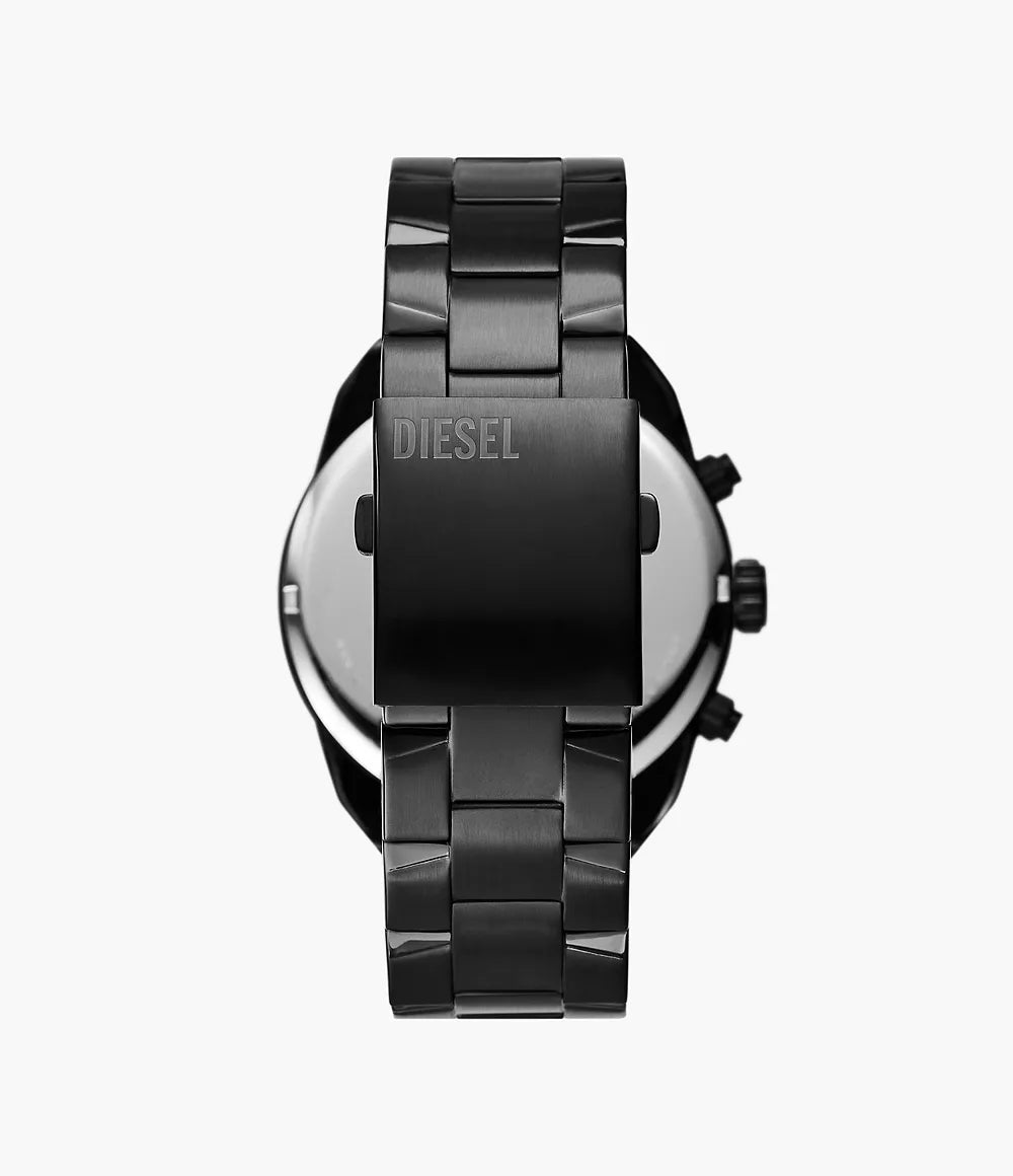 Diesel Spiked Chronograph Black Stainless Steel Watch DZ4644