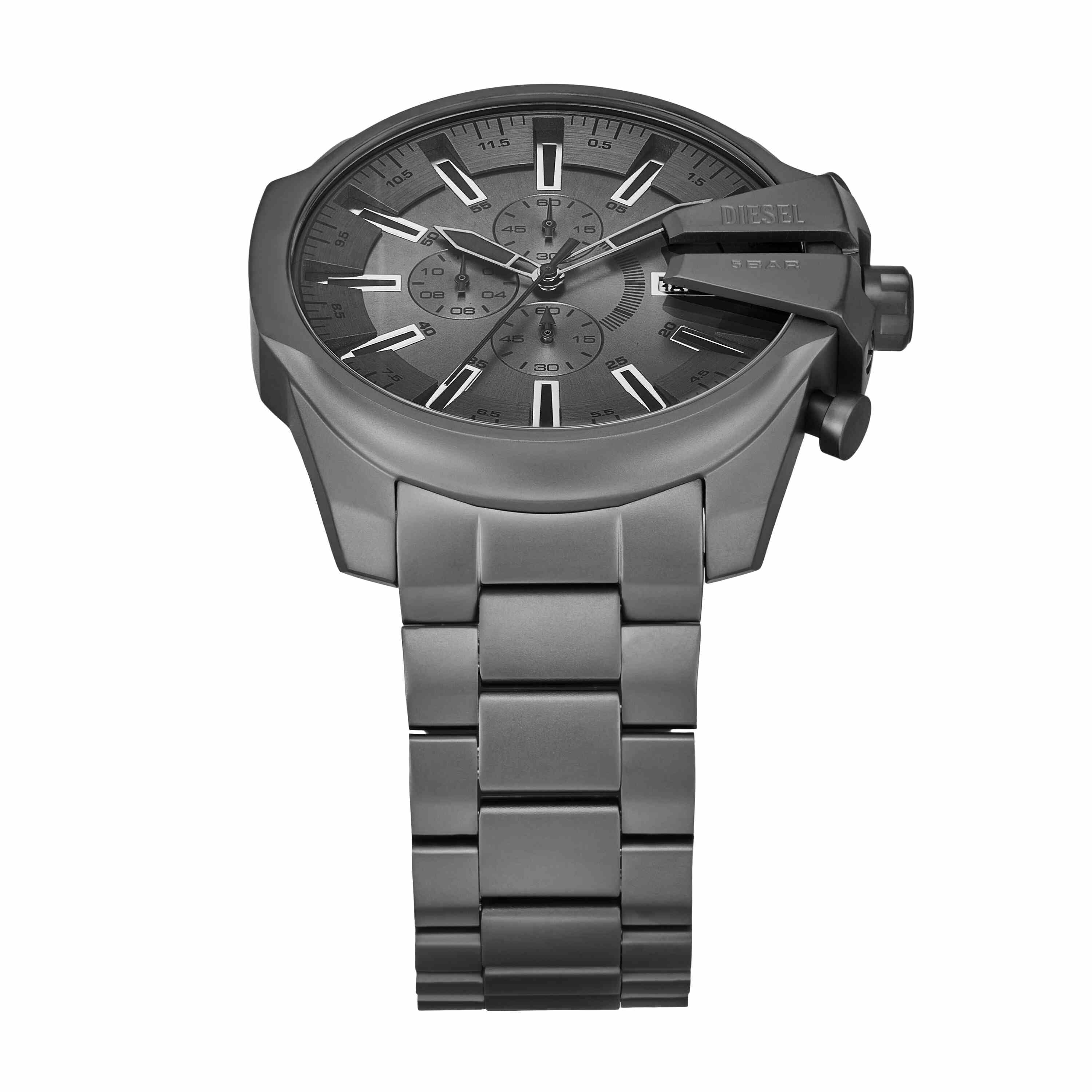 Diesel Mega Chief Slim Chronograph Gray Stainless Steel Watch DZ4676