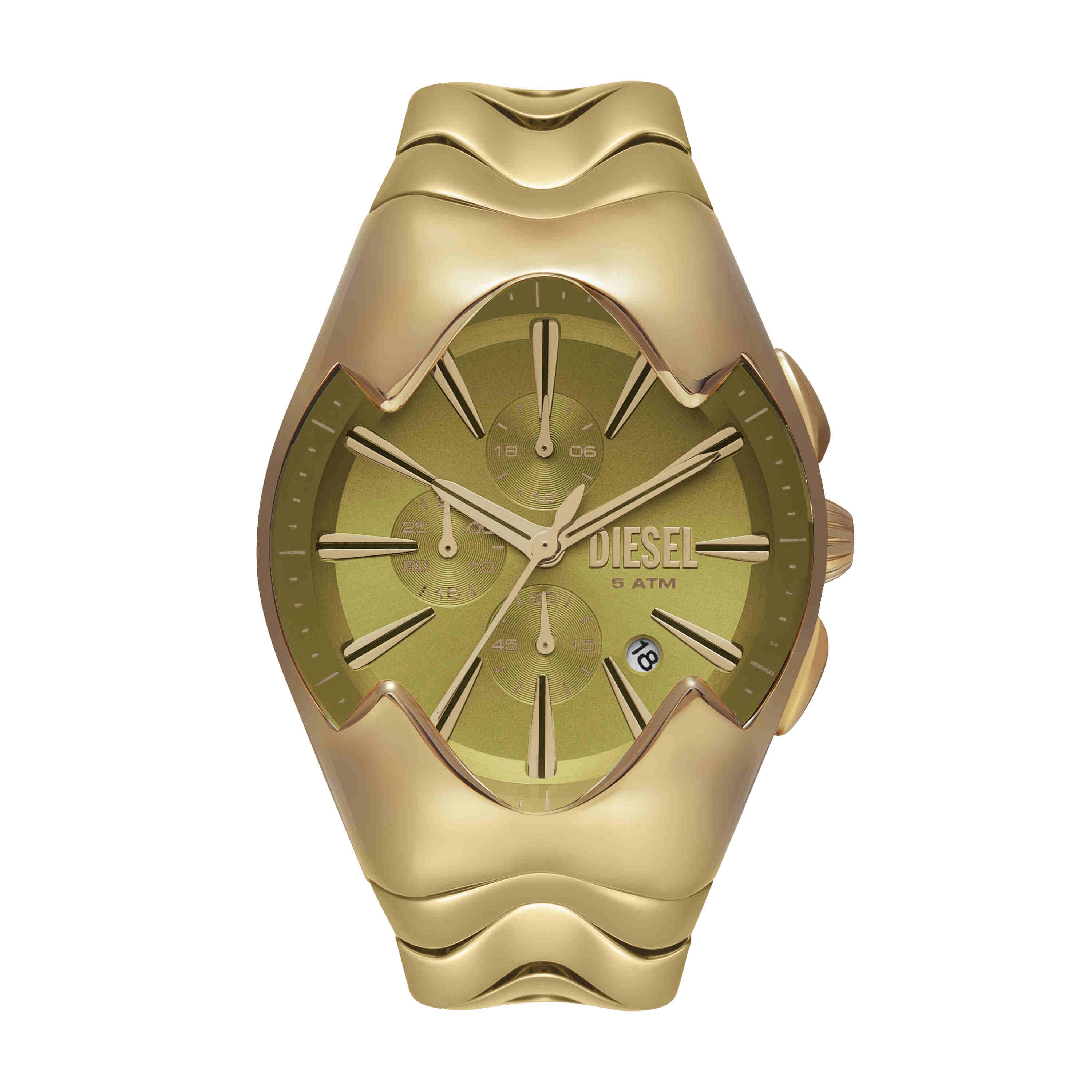 Diesel Mercurial Chronograph Gold-Tone Stainless Steel Watch DZ4681