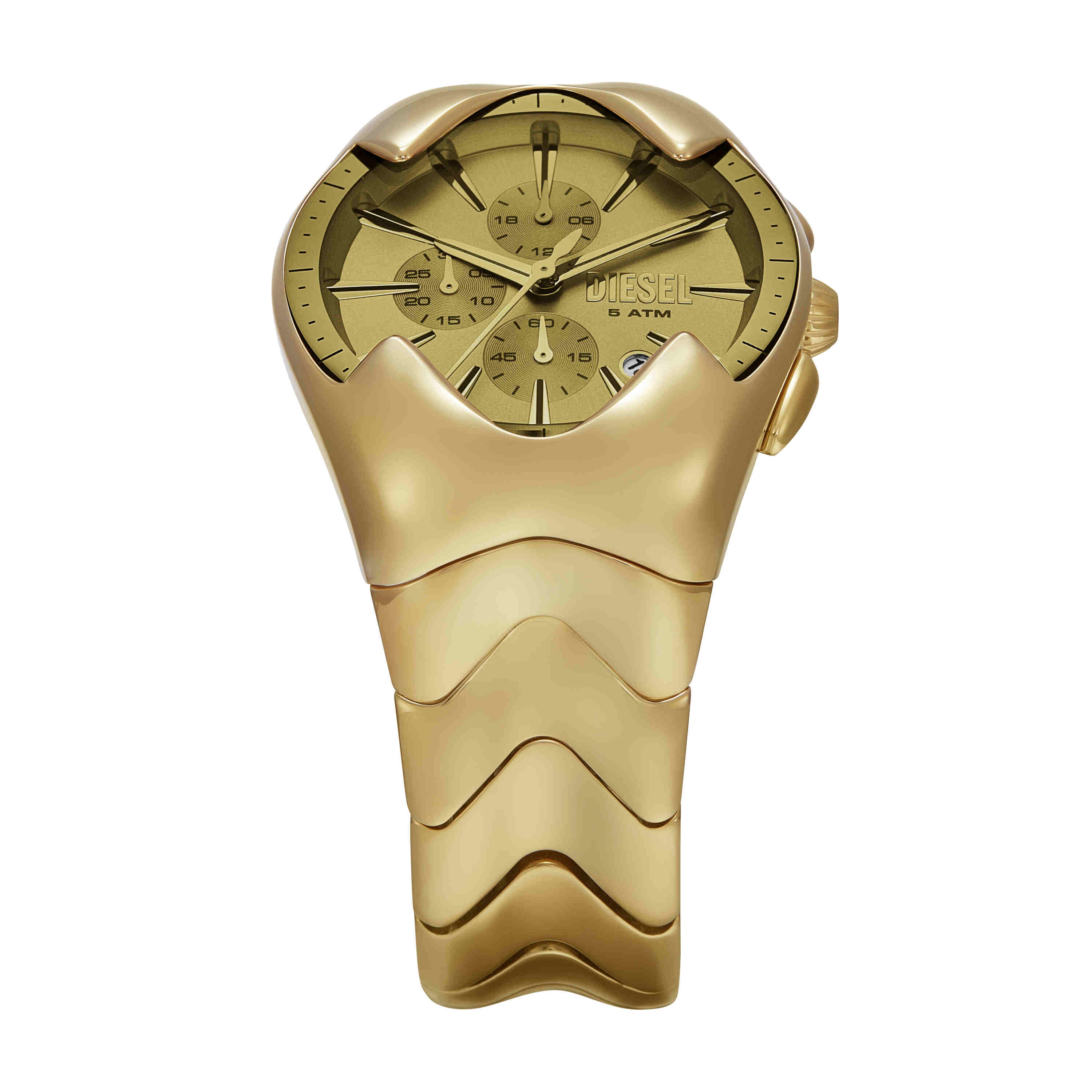 Diesel Mercurial Chronograph Gold-Tone Stainless Steel Watch DZ4681