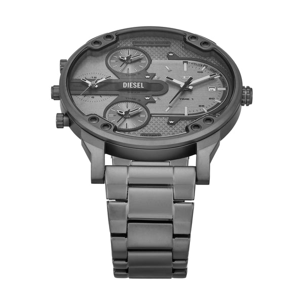 Diesel Mr. Daddy Slim Grey Dial Stainless Steel Watch DZ7487