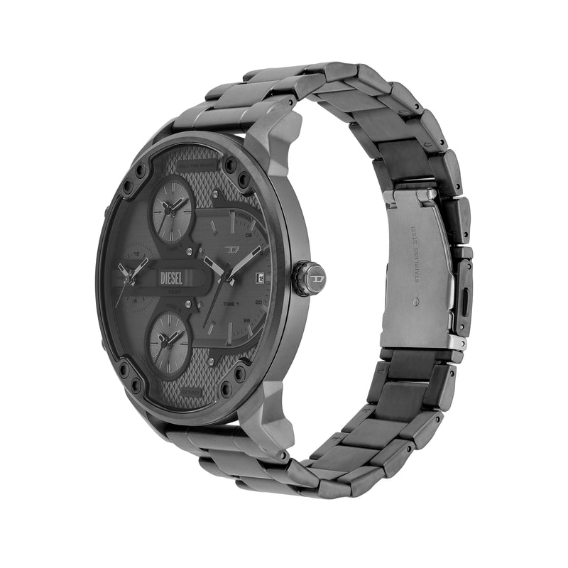 Diesel Mr. Daddy Slim Grey Dial Stainless Steel Watch DZ7487