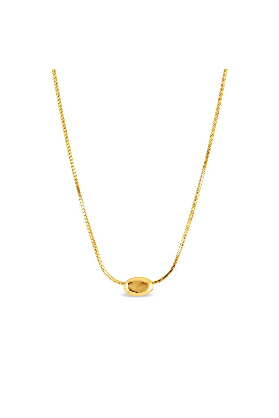 Cendré Daphne gold pendant necklace on a white background