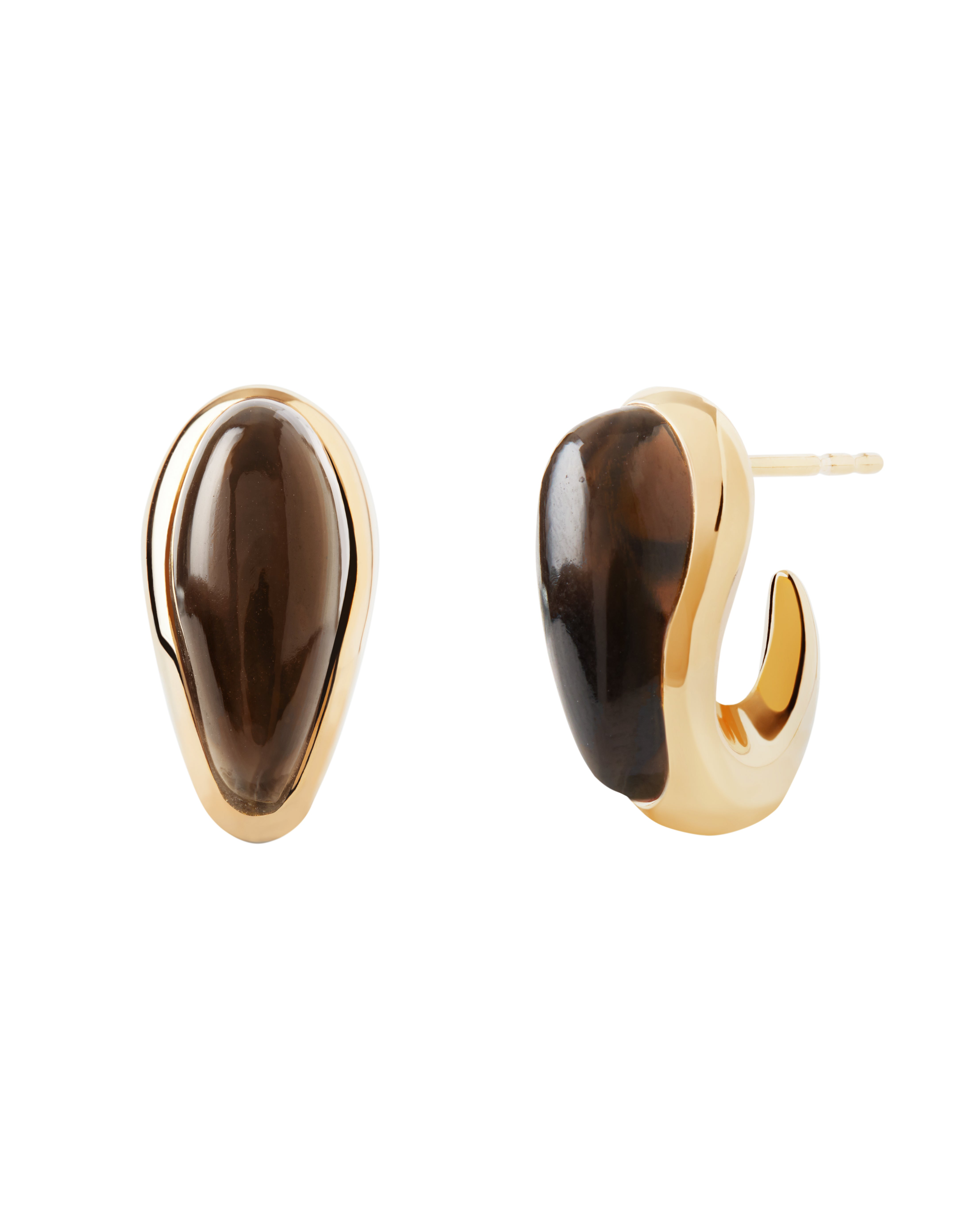 PDPAOLA Quartz Luna Earrings