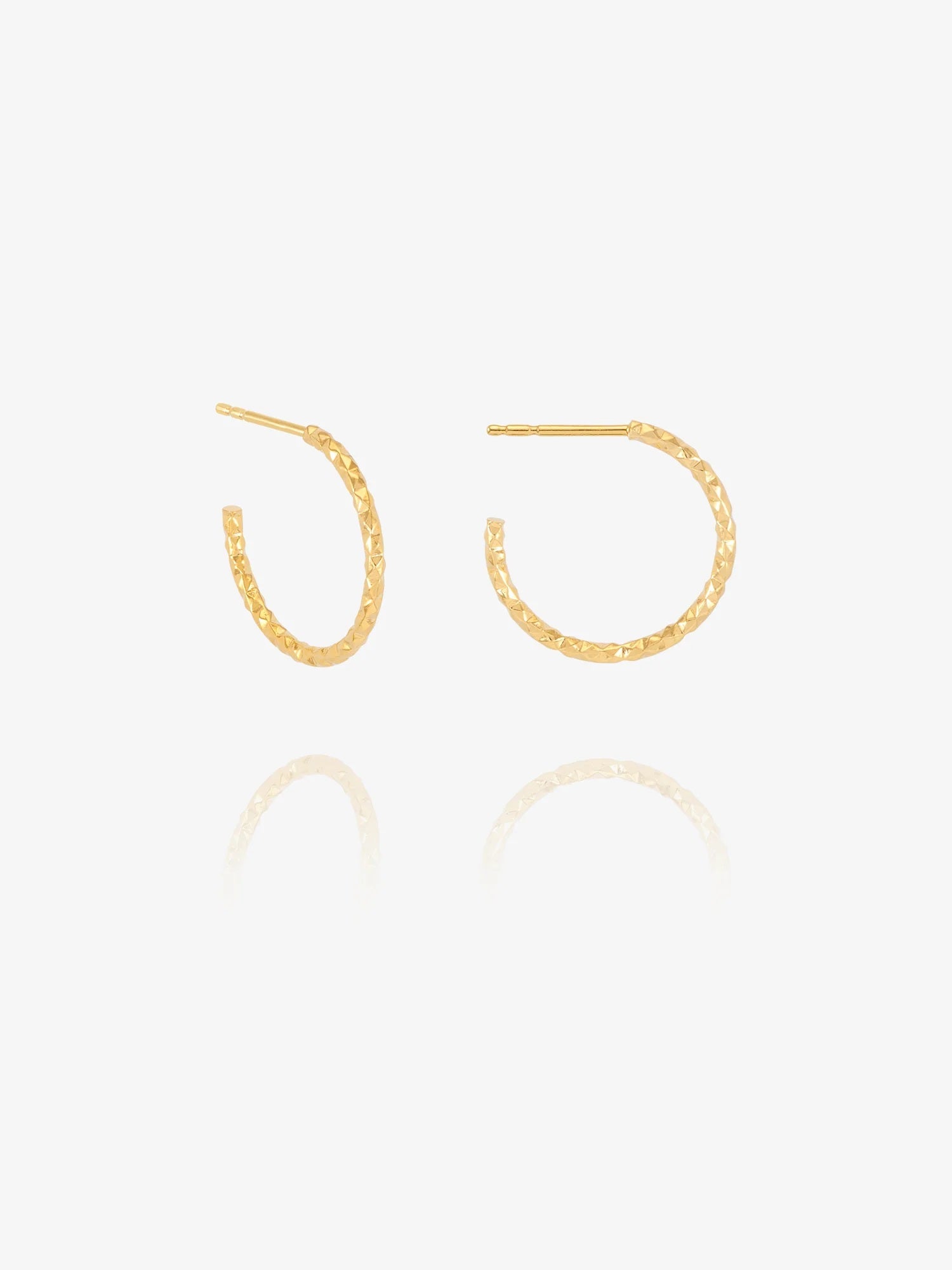Rachel Jackson Shimmering Sun Medium Hoop Earrings Gold