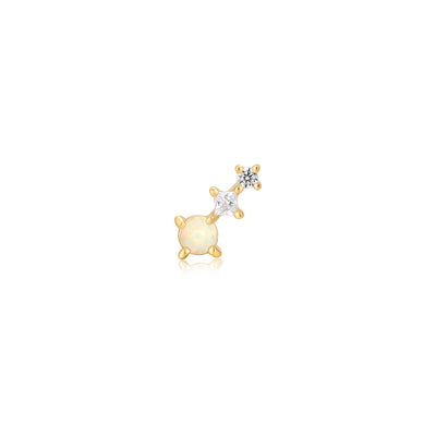 Ania Haie Gold Kyoto Opal Climber Barbell Single Earring E047-02G