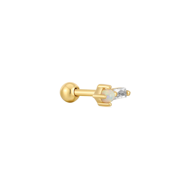 Ania Haie Gold Kyoto Opal Sparkle Barbell Single Earring E047-03G