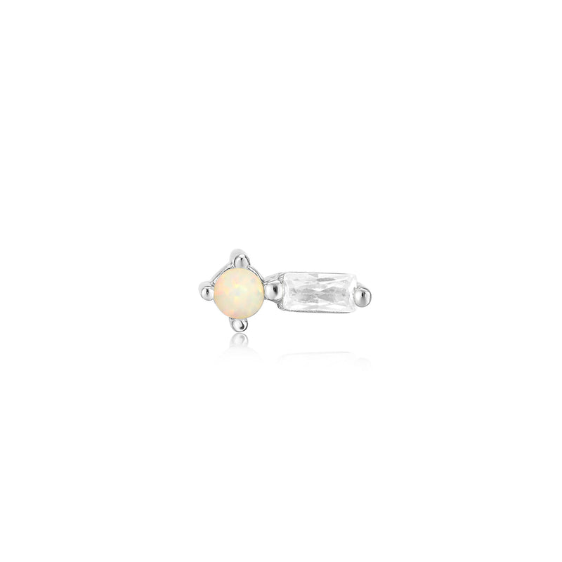 Ania Haie Silver Kyoto Opal Sparkle Barbell Single Earring E047-03H