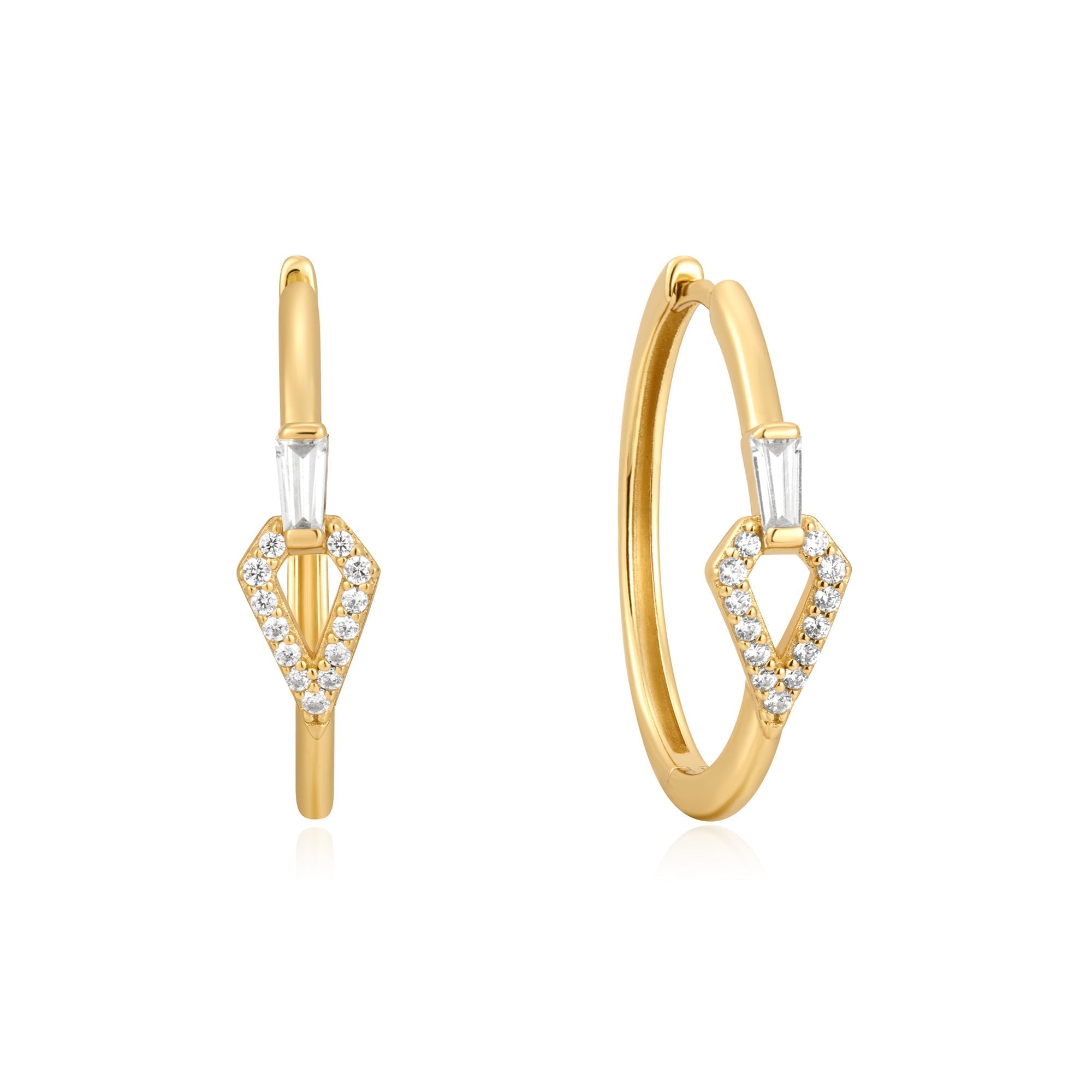 Ania Haie Gold Geometric Hoops Stylish Affordable Luxury Jewelry