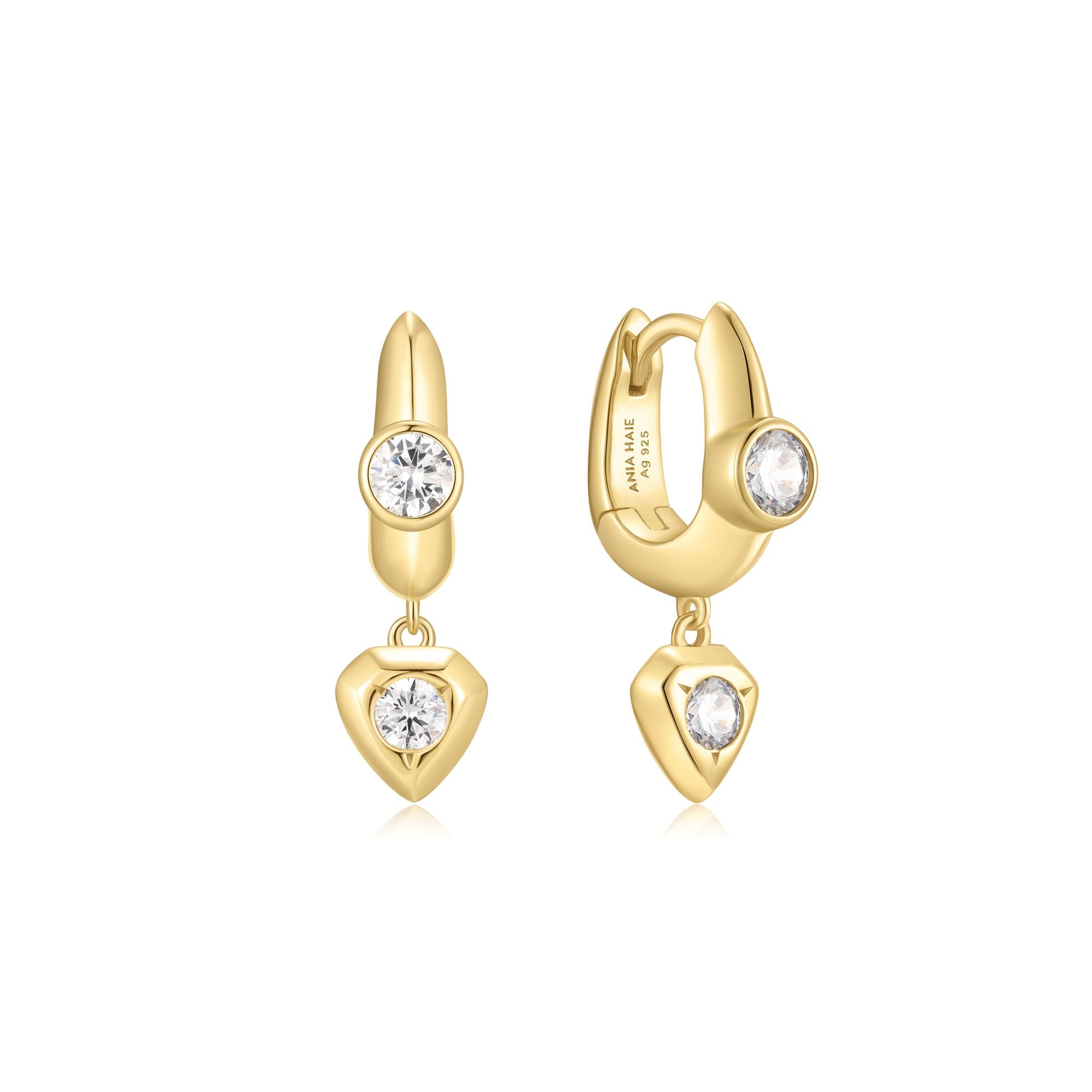 Ania Haie Gold U Shaped Huggie Hoops Confident Stylish Design