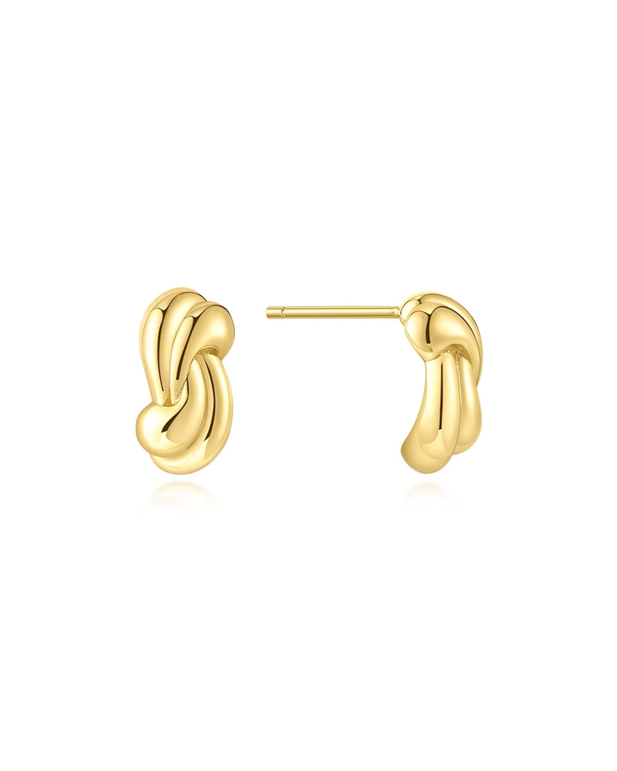 Ania Haie Gold Rope Twist Stud Earrings E077-01G E077-01G front packshot