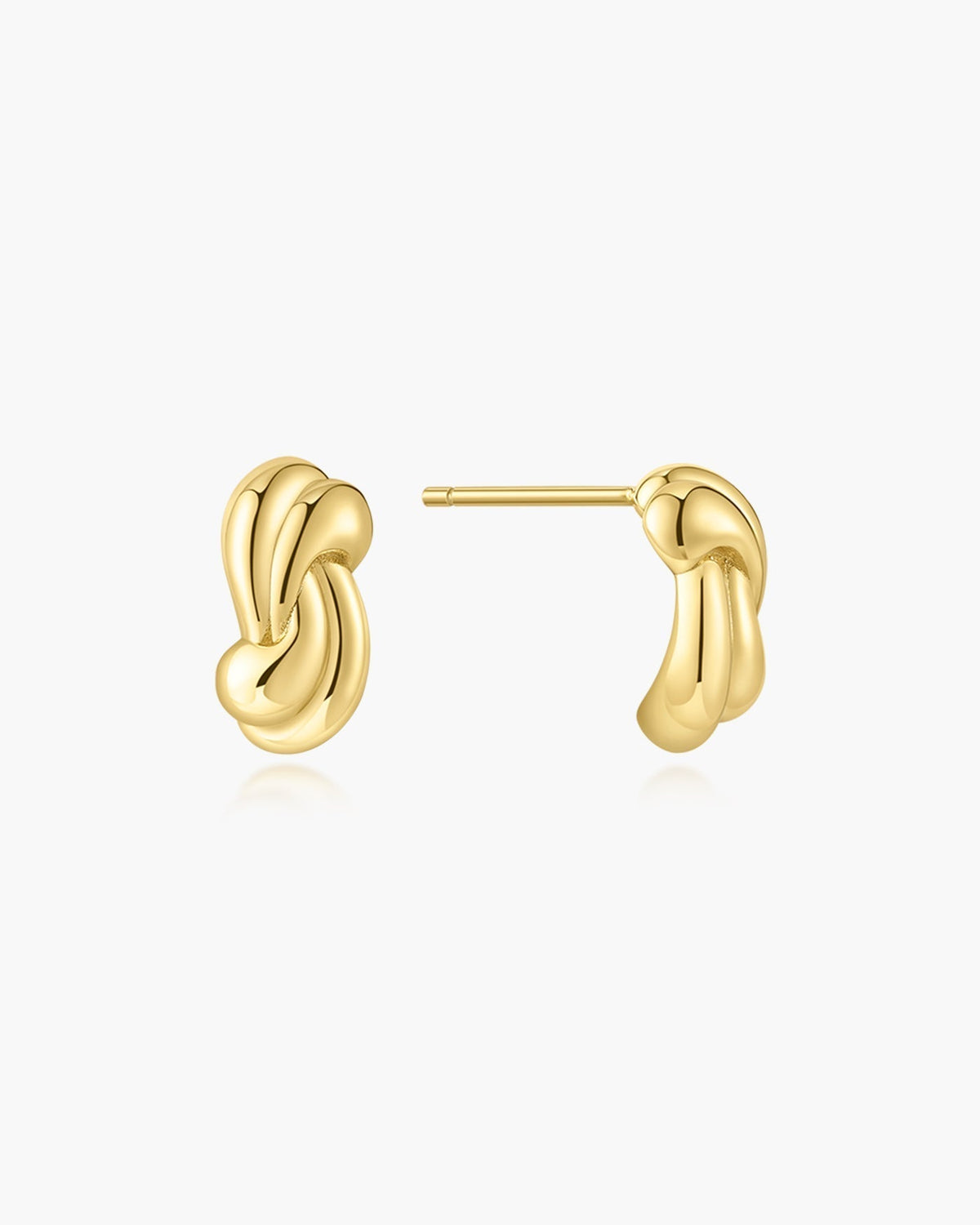 Ania Haie Gold Rope Twist Stud Earrings E077-01G E077-01G front packshot