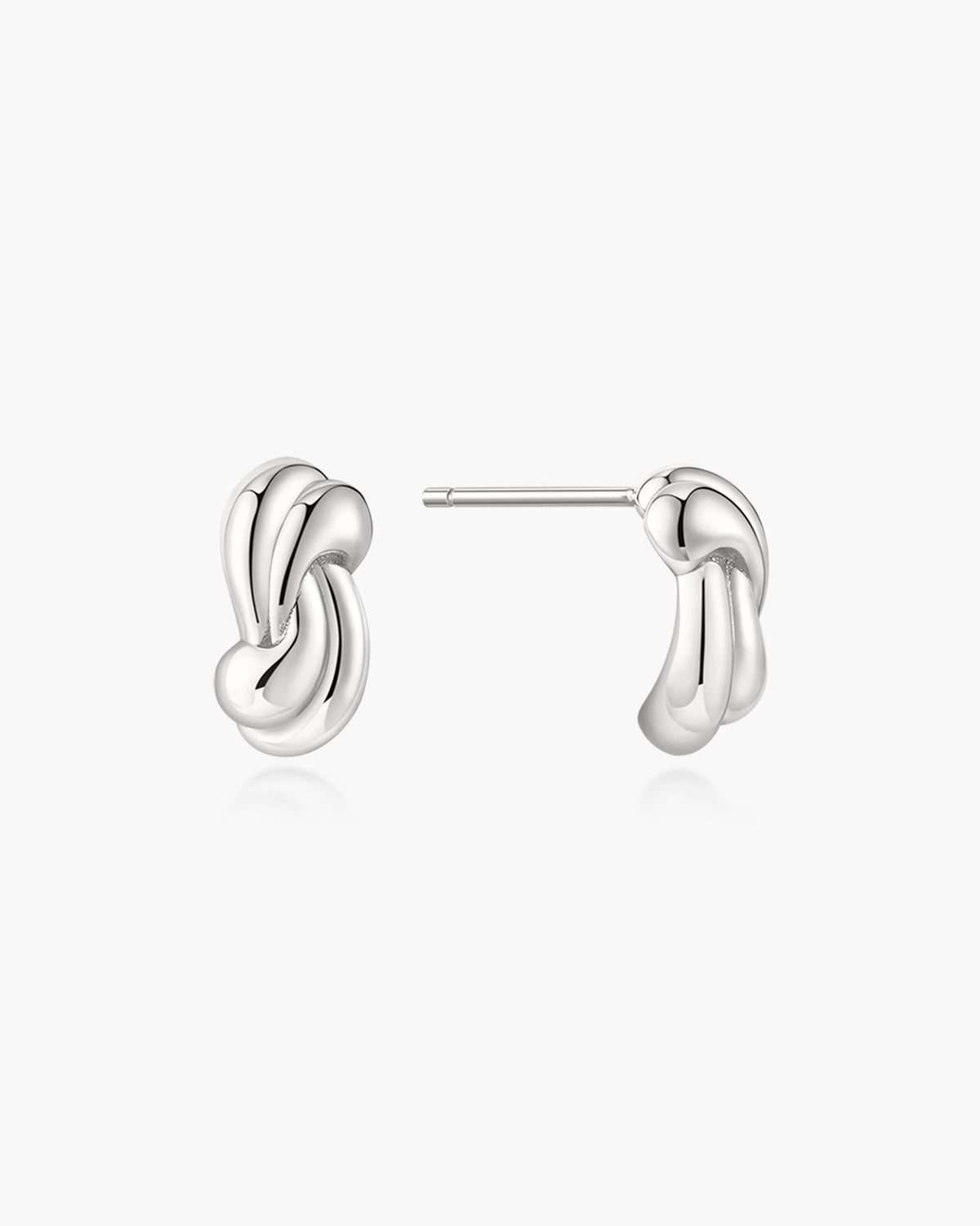 Ania Haie Silver Rope Twist Stud Earrings E077-01H E077-01H front packshot