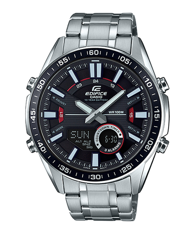 Casio Edifice Analog-Digital Stainless Steel Watch EFVC100D-1A