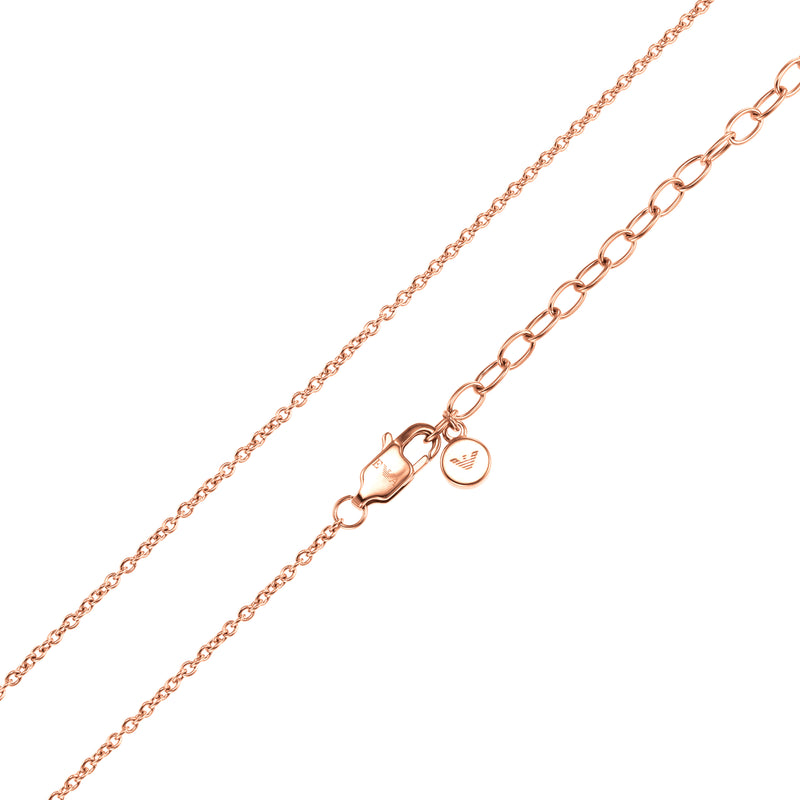 Armani Elegant Rose Gold Crystal Necklace EGS2973221