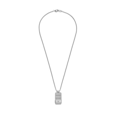 Armani Elegance Stainless Necklace with Dog Tag Pendant EGS3078040