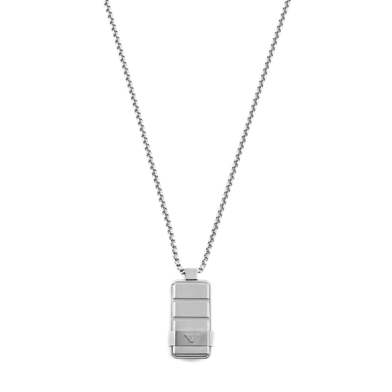 Armani Elegance Stainless Necklace with Dog Tag Pendant EGS3078040