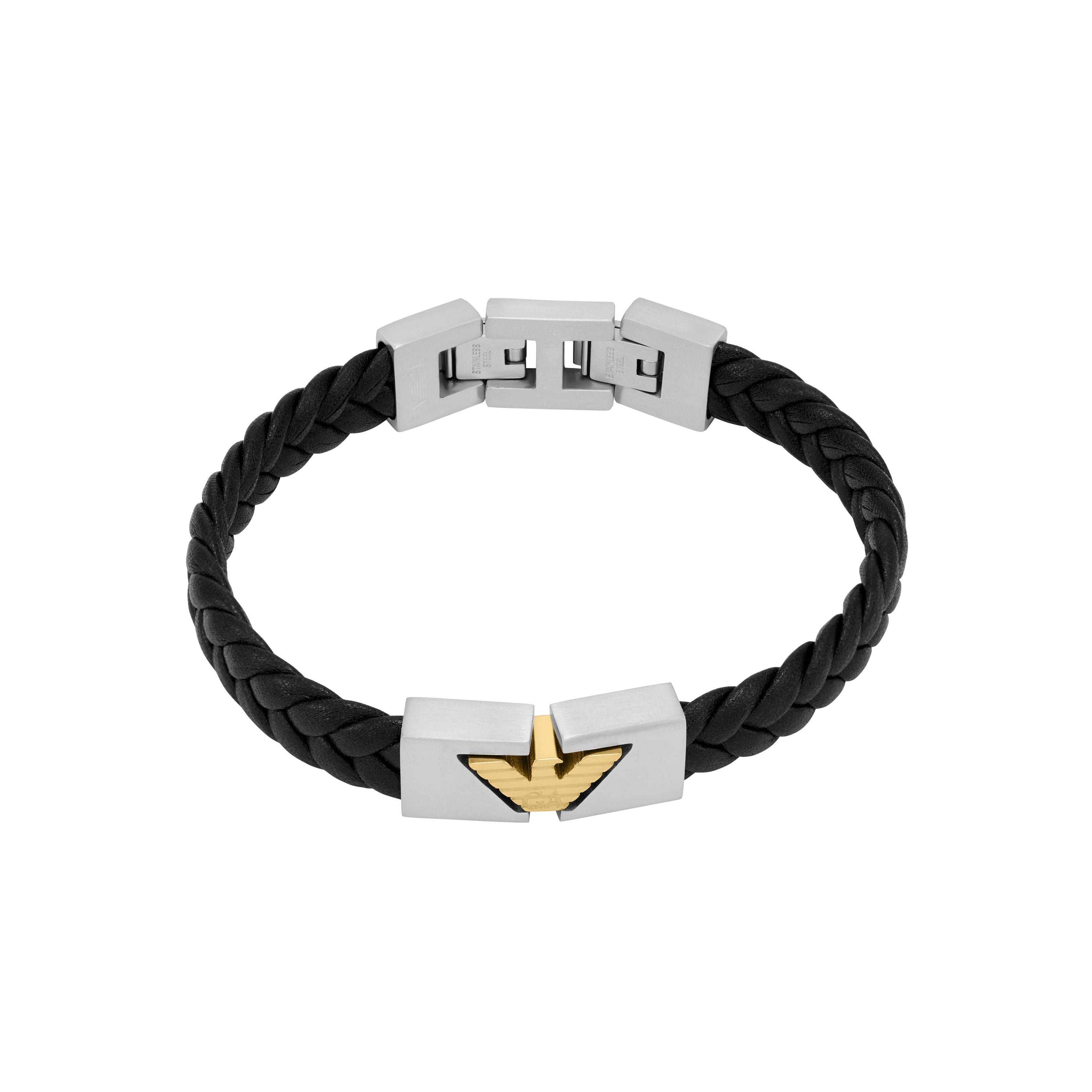 Emporio Armani Silver Logo Men's Bracelet EGS3253040