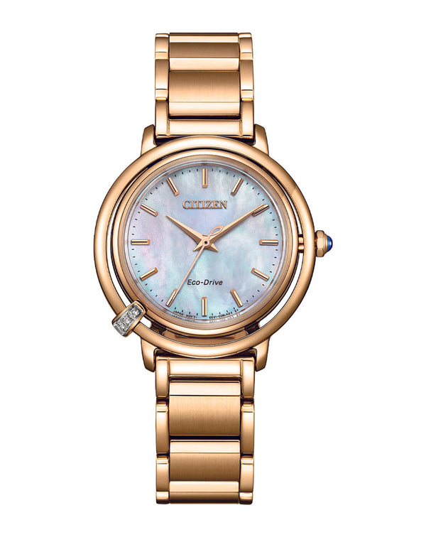 Citizen Eco-Drive Stainless Steel Mother of Pearl Dial Watch EM1093-61D