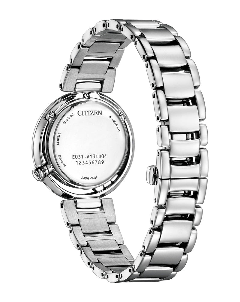 Citizen Eco-Drive Stainless Steel Green Dial Watch EM1110- 81N