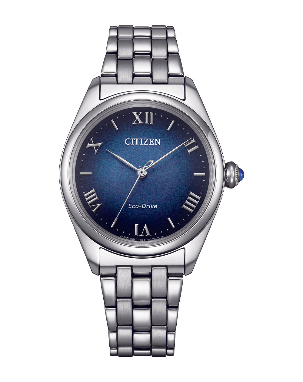 Citizen Eco-Drive Blue Dial Stainless Steel Watch EM1140-80L
