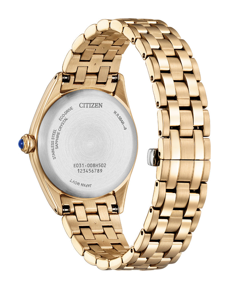 Citizen Eco-Drive Rose Gold Stainless Steel Watch EM1143-81X