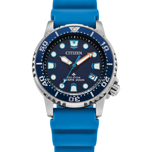 Citizen Promaster Eco-Drive Polyurethane Strap Blue Dial Watch EO2028- 06L