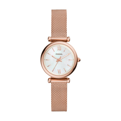 Rose Gold-Tone Fossil Carlie Stainless Steel Watch ES4433