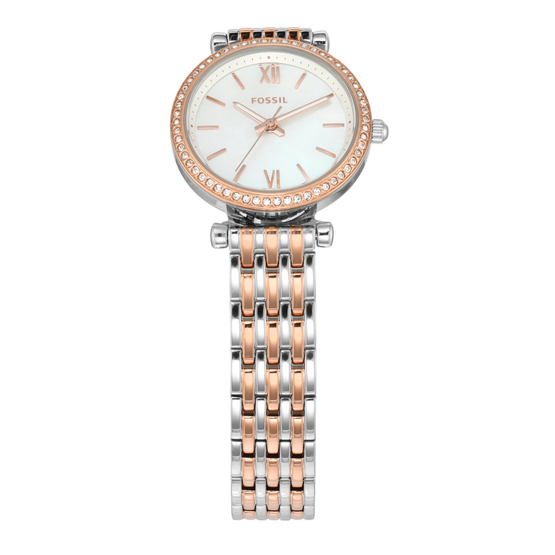 Fossil Carlie Mini Two-Tone Stainless Steel Watch ES4649