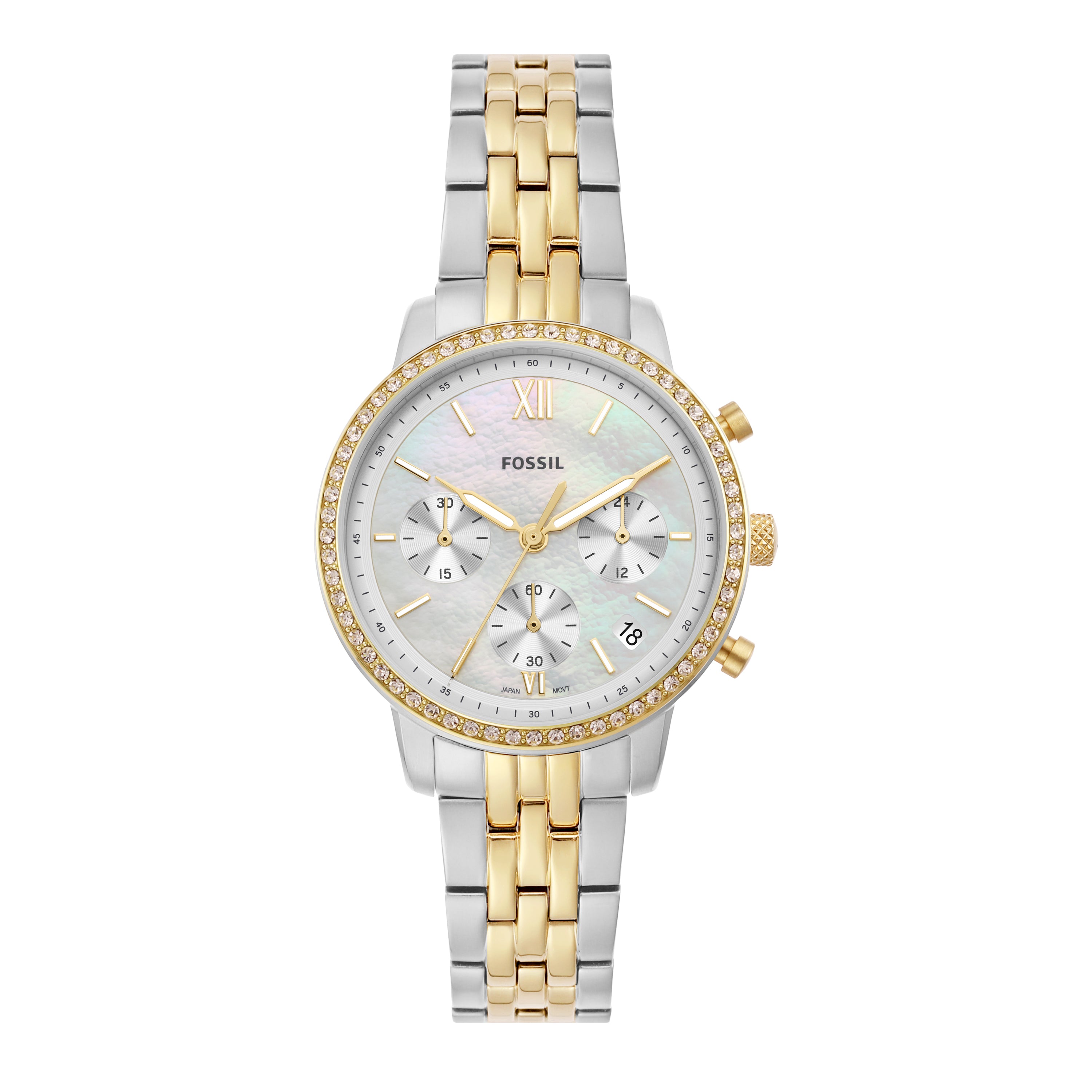 Fossil Neutra Chronograph Two-Tone Stainless Steel Watch ES5216