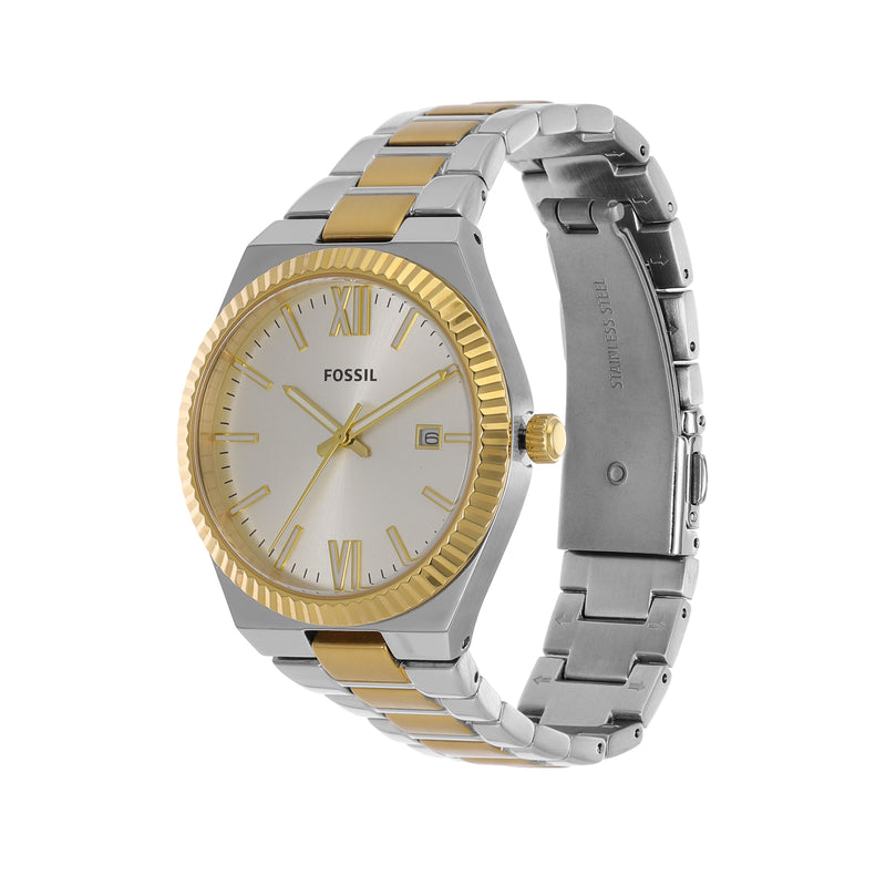 Fossil Two-Tone Stainless Steel Fossil Scarlette Watch with Date Display