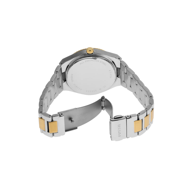Fossil Two-Tone Stainless Steel Fossil Scarlette Watch with Date Display