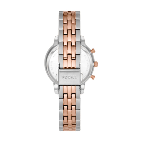 Fossil Neutra Rose Gold Two Tone Stainless Steel Watch ES5279
