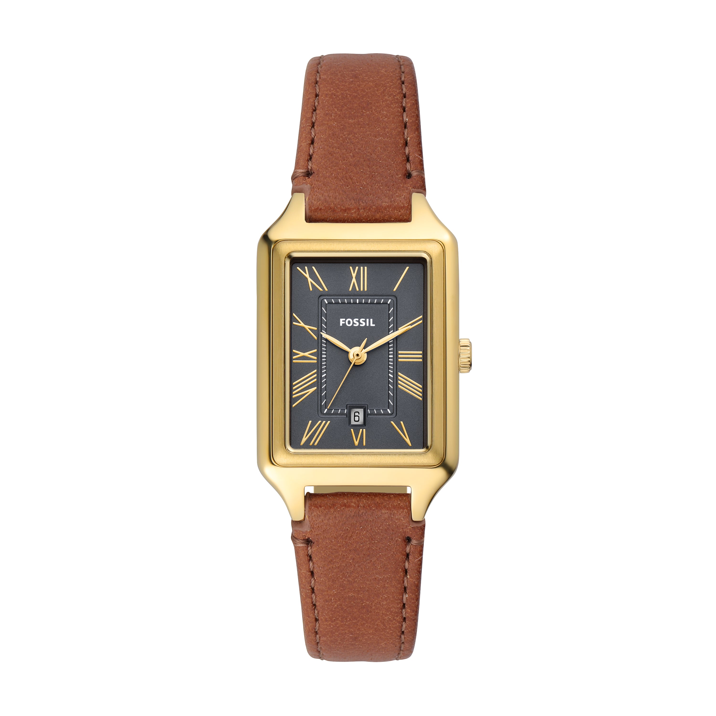 Fossil Raquel Brown Leather Band Womens Watch ES5303