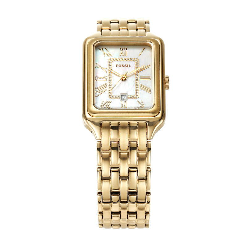 Fossil Raquel Gold-Tone Stainless Steel Date Watch ES5304