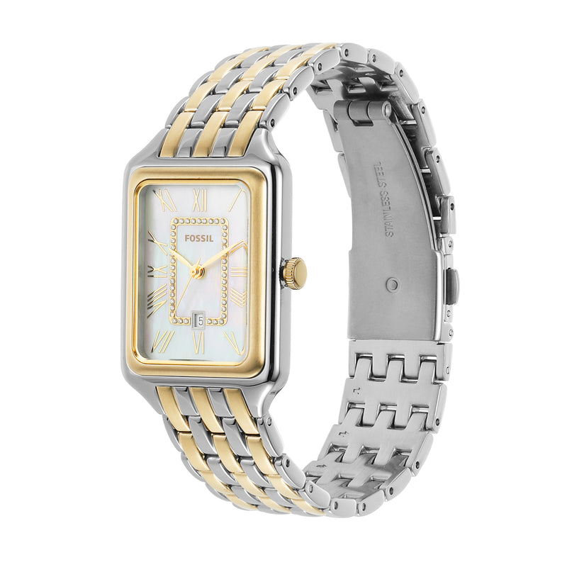 Fossil Raquel Two-Tone Stainless Steel Watch with Date Feature ES5305