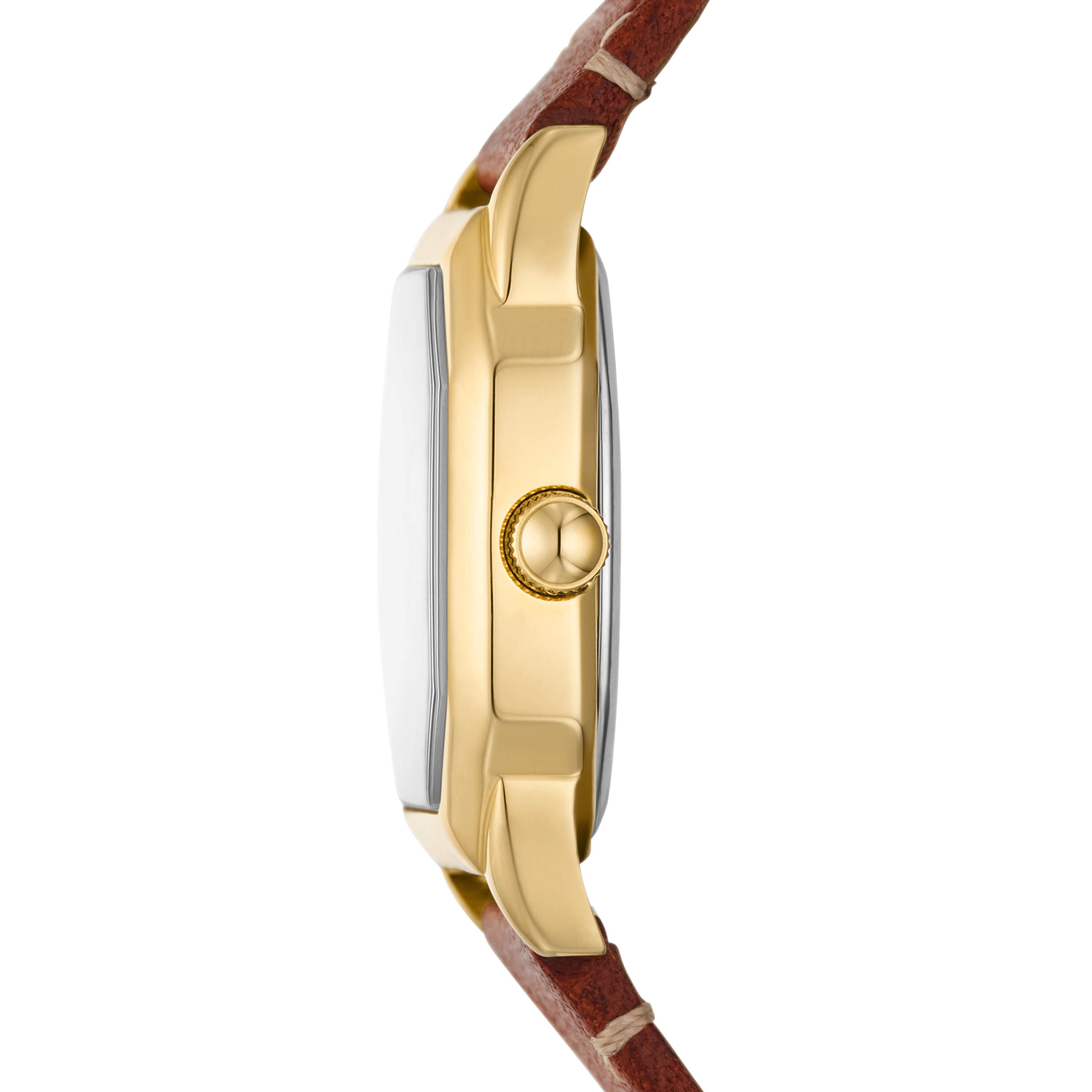 Fossil Harlow Medium Brown Leather Cream Dial Watch ES5364
