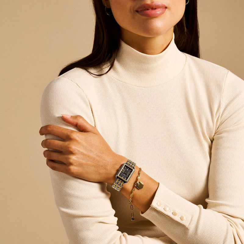 Fossil Raquel Three-Hand Stainless Steel Watch and Bracelet Set ES5376SET