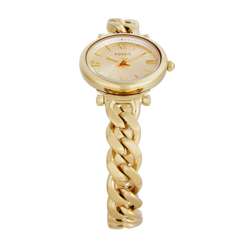 Fossil Carlie Three-Hand Stainless Steel Watch and Bracelet Set ES5387SET