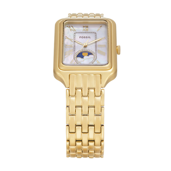 Fossil Raquel Sun Moon Multifunction Gold Stainless Steel Watch ES5398