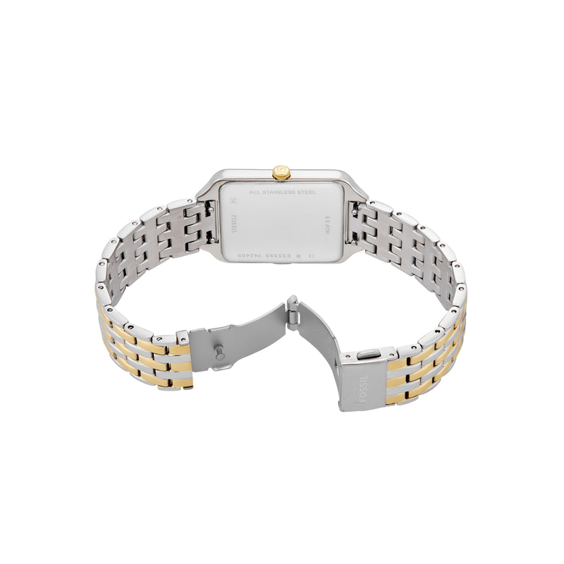 Fossil Raquel Sun Moon Multifunction Two-Tone Stainless Steel Watch ES5399