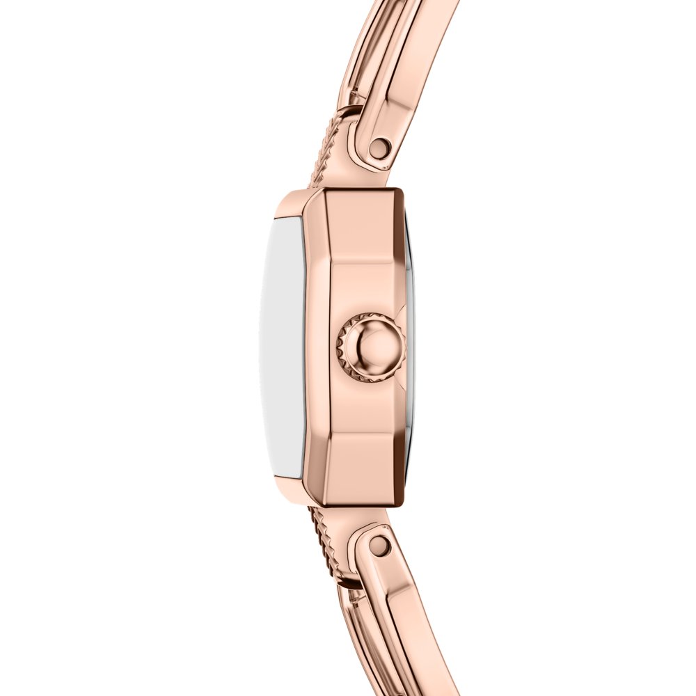 Fossil Harlow Mini Two-Hand Rose Gold-Tone Stainless Steel Women's Watch ES5484