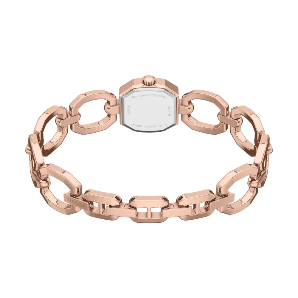 Fossil Harlow Mini Two-Hand Rose Gold-Tone Stainless Steel Women's Watch ES5484
