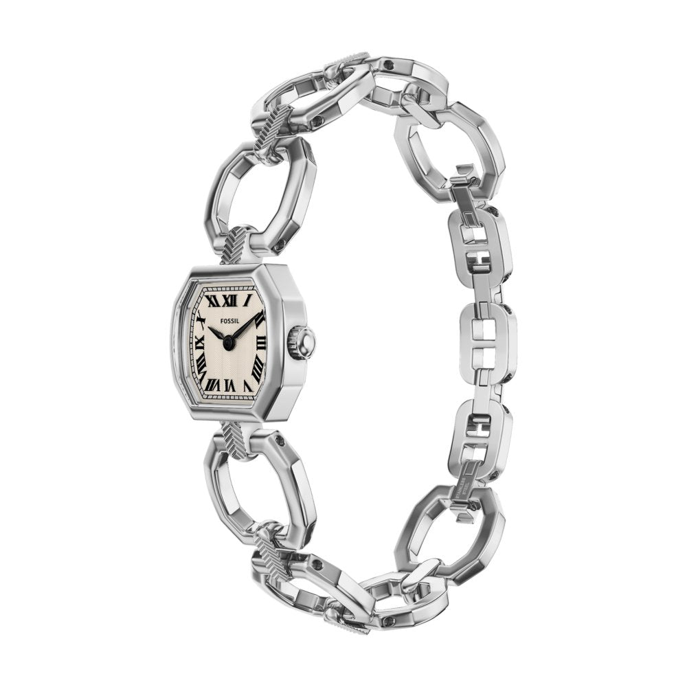 Fossil Harlow Mini Two-Hand Silver Stainless Steel Women's Watch ES5485