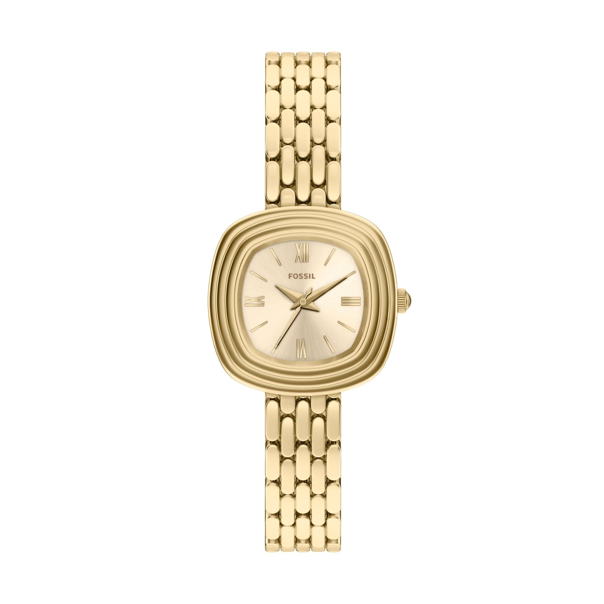 Fossil women's watch, gold dial